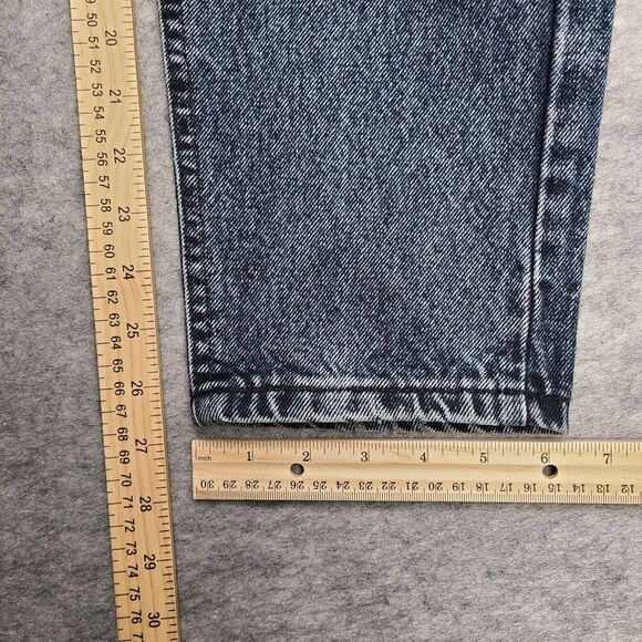 Vintage Lee Mom Jeans Women's 10 Petite (26x27) Blue High Rise USA Made Retro - Picture 9 of 12